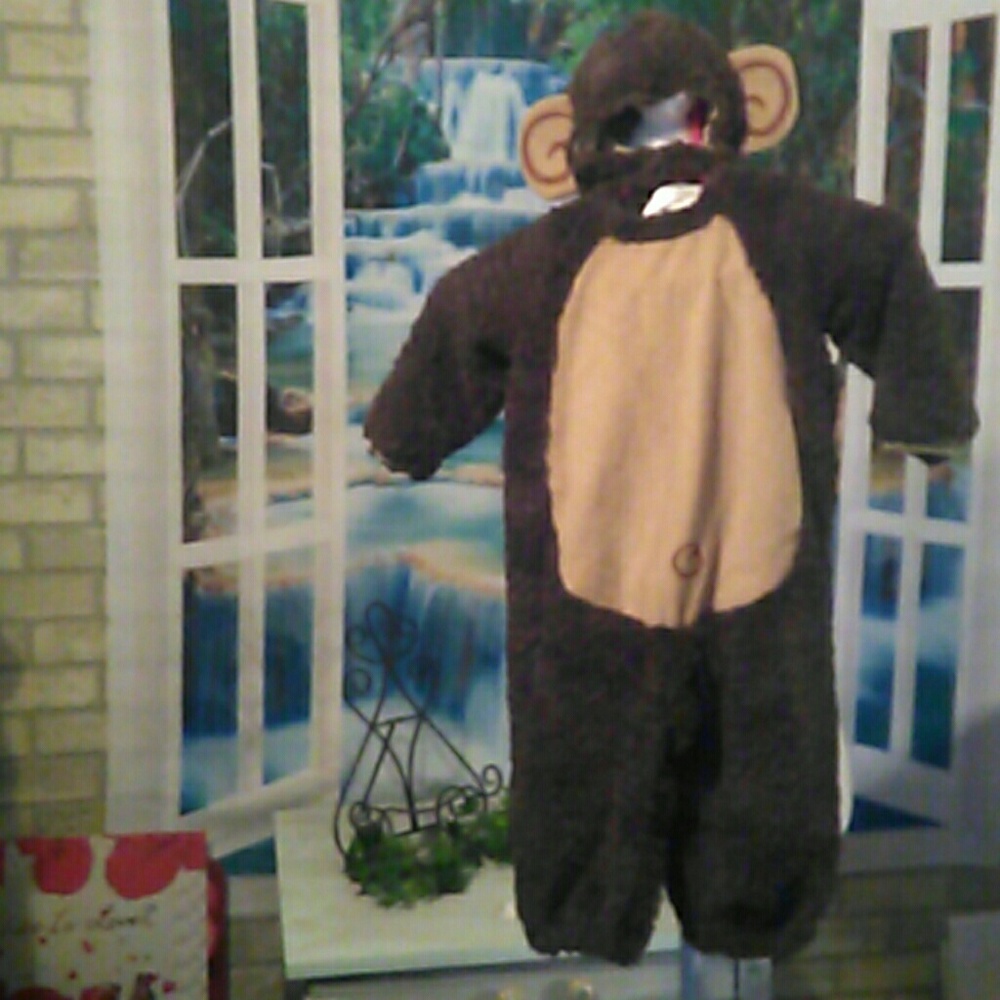 Size large toddler super cut monkey costume